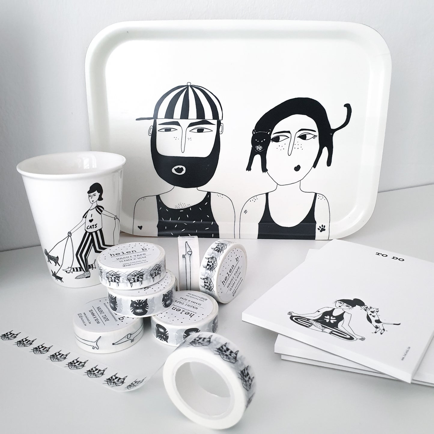 Block - zen with cats