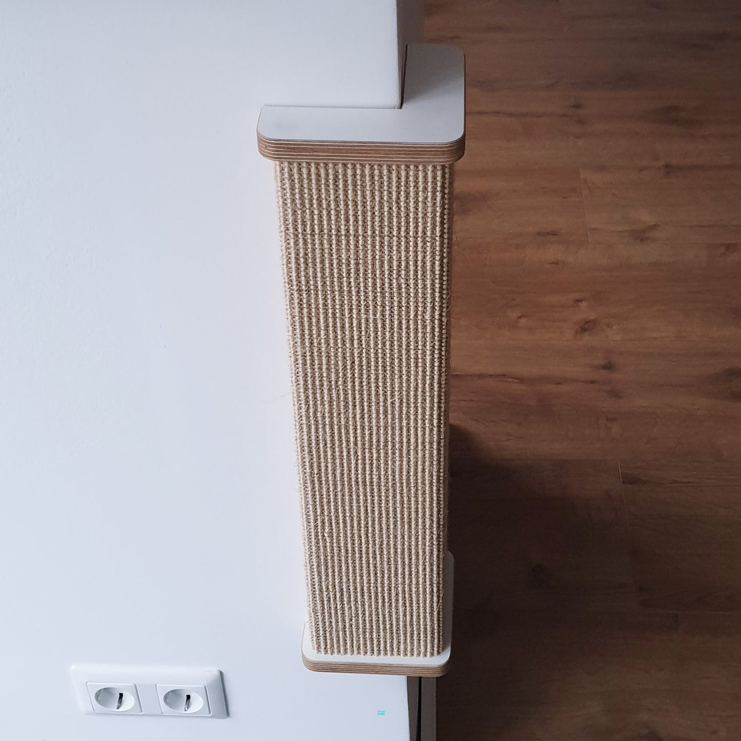 kratzBAR | Sisal Katzen KRATZBRETT für die Wand und Boden - weiß