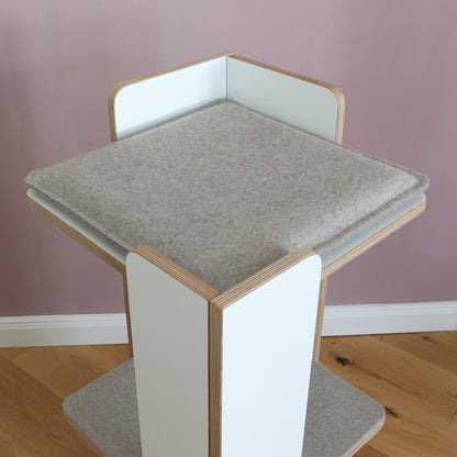 KRATZ- & LIEGETURM für Katzen mit Kratzfläche