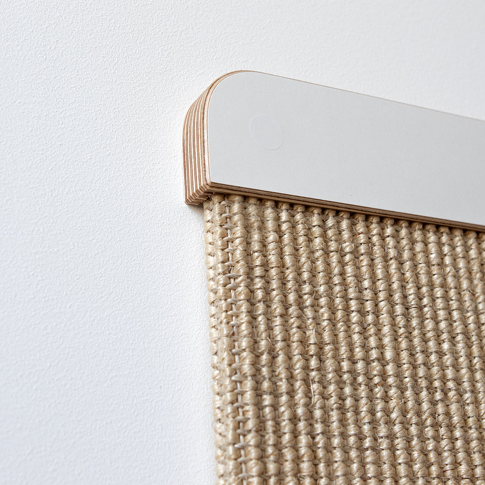kratzFEST | sisal cats SCRATCHING BOARD for the wall - white