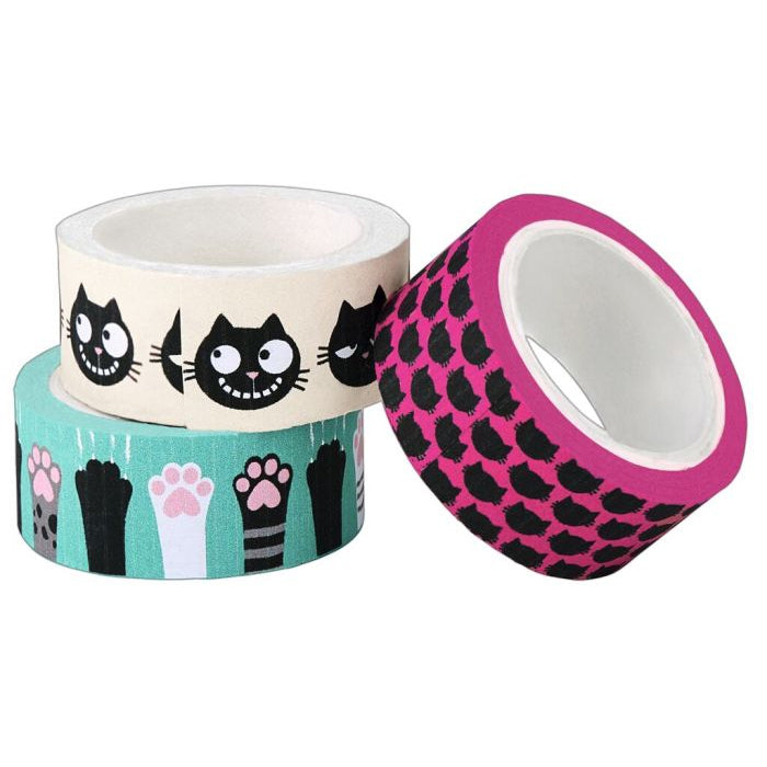 Klebeband - Katzen - 3er Set