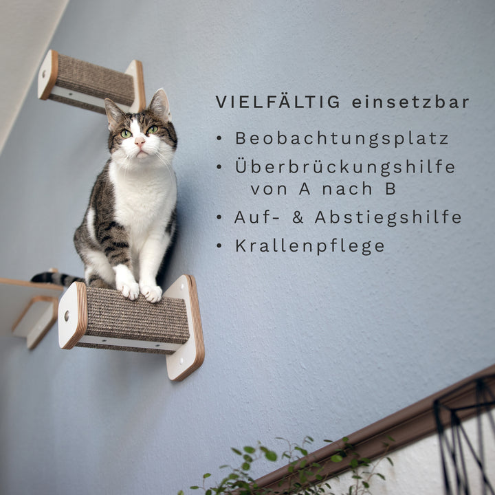 KATZENARTikel ♥ Minimalistische Katzenmöbel - Katzenart Kletterstufe Eigenschaften KATZENARTikel ♥ Minimalistische Katzenmöbel - Katzenart Kletterstufe Eigenschaften
