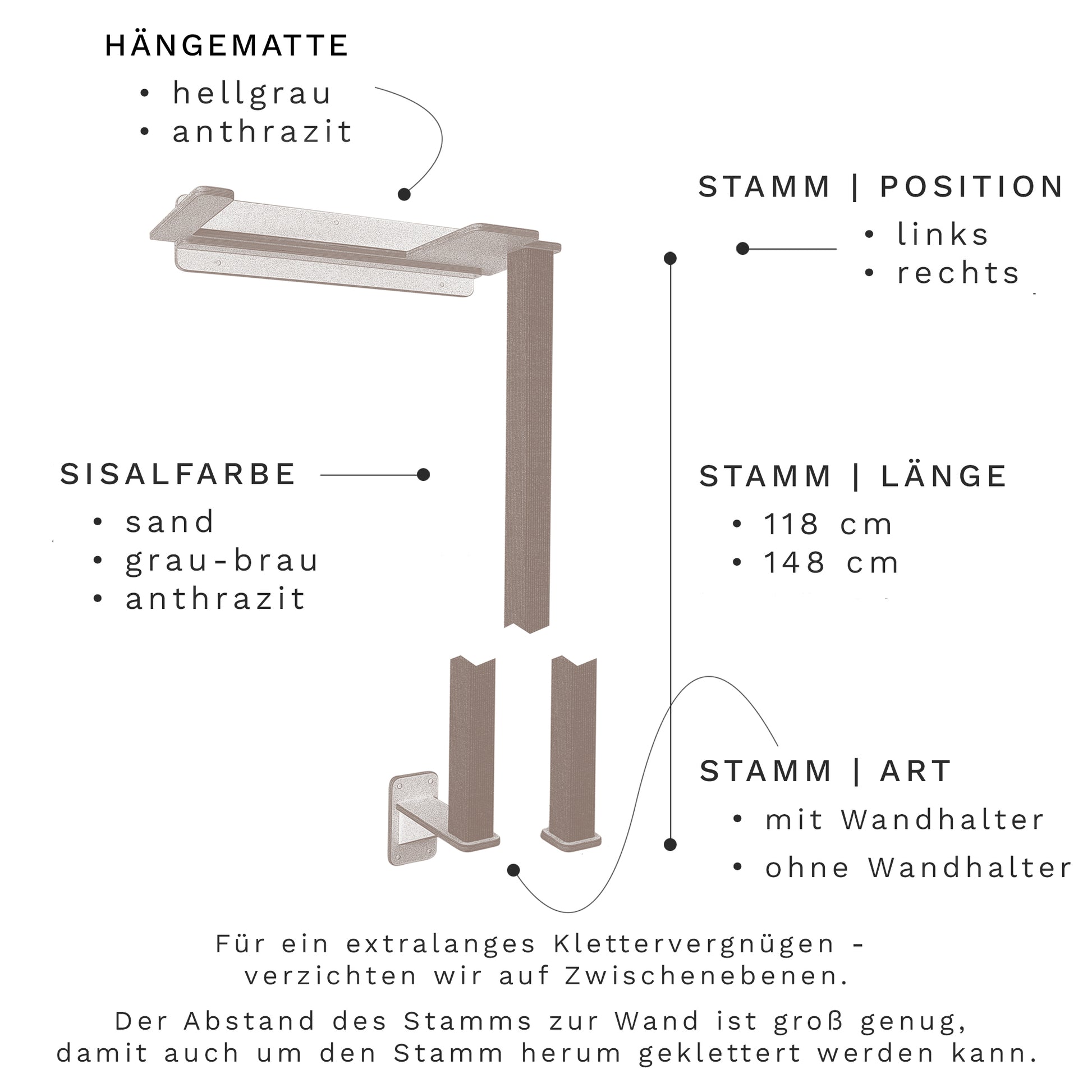 stamm für hängematte 2 in 1