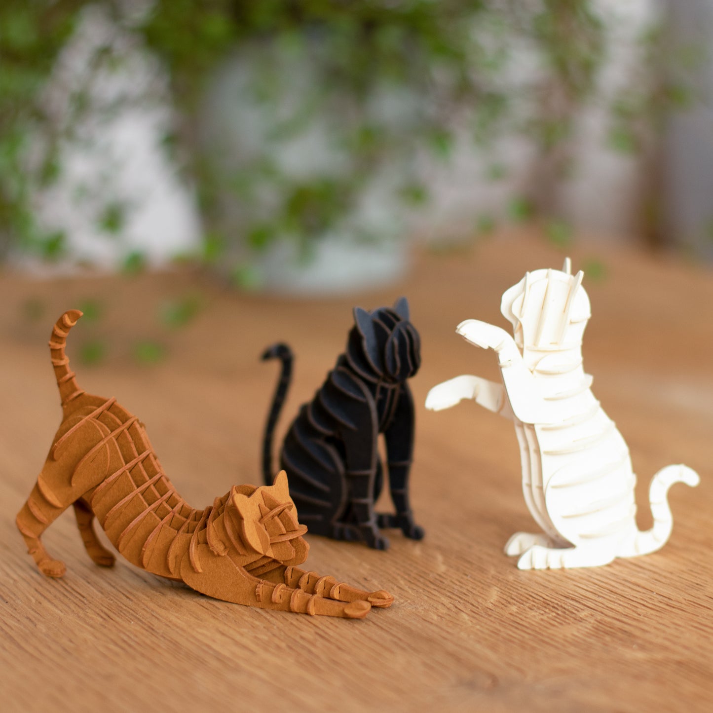 Papier-Modell - Katzen aus Karton
